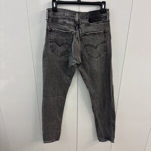 Levis Premium Pants Adult 31 Black Denim Jeans Distressed 512 Cotton Big E 30x29